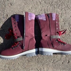 OCW Women’s Snow Boots, Purple, Size 10